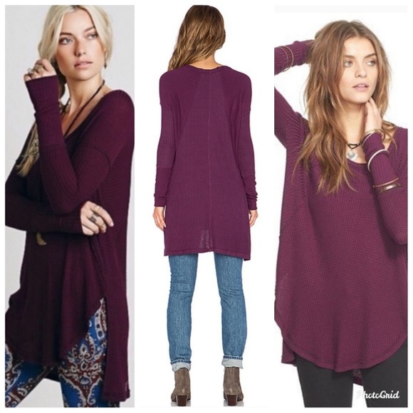Free People Tops - Free People Ventura Thermal Waffle Knit Top